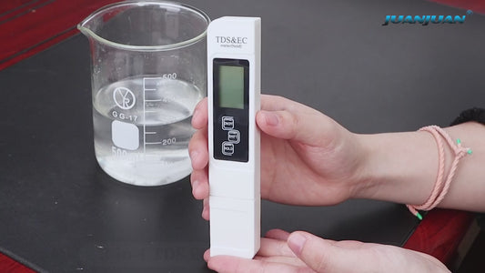Portable Digital Water TDS, EC, And Temperature Meter (3-in-1) With ATC Function, 1ppm Resolution, 0-9999ppm Purity Tester